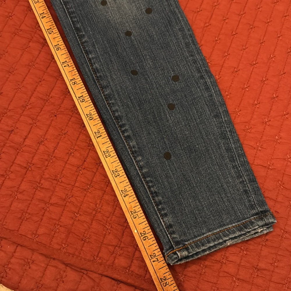 Loft Polka Dot jeans size 4 - Picture 6 of 7